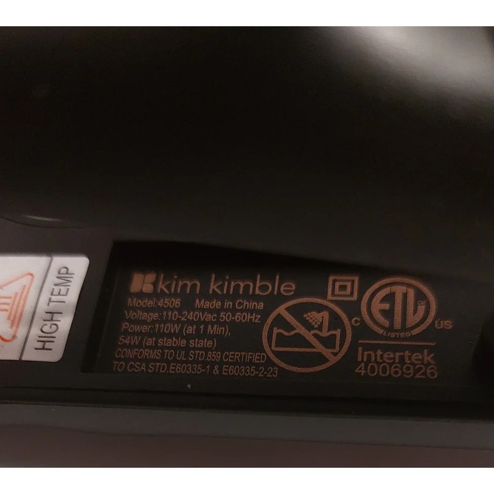 Kim Kimble Infrared‎ Flat Iron Hair Straightener TESTED & WORKS GREAT!